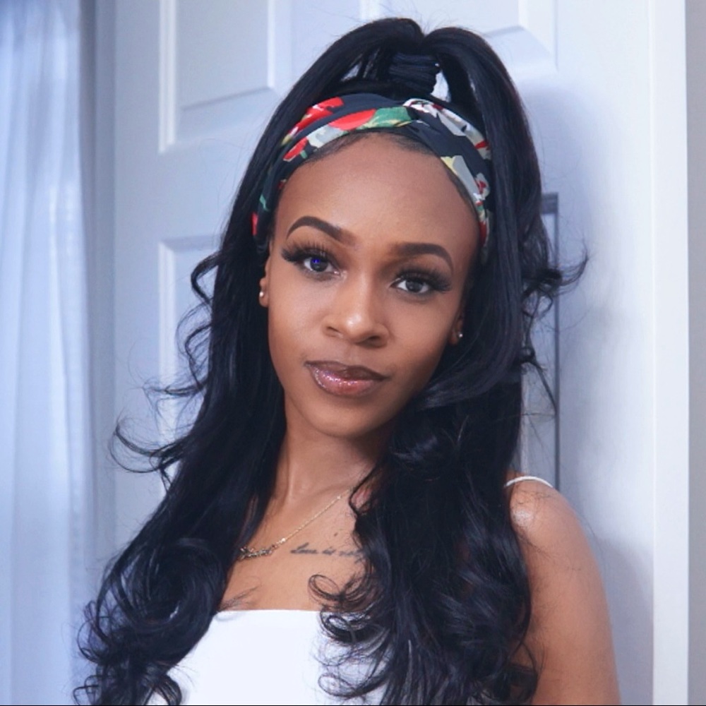 20 Inch Straight Hair Headband Wig